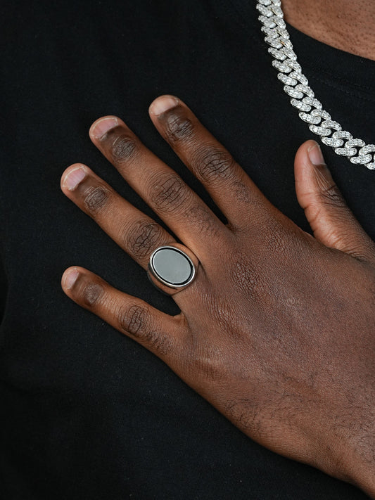 Pyramids Of Giza - 925 Silver - Genuine Black Onyx Stone