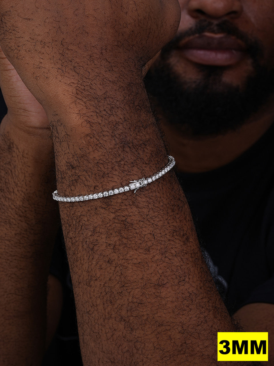 MOISSANITE #1 BESTSELLER Tennis Bracelet Iced Out - 14k Gold Vermeil, Rose Gold Vermeil Or 925 Silver - 3mm-7mm - 6-9"