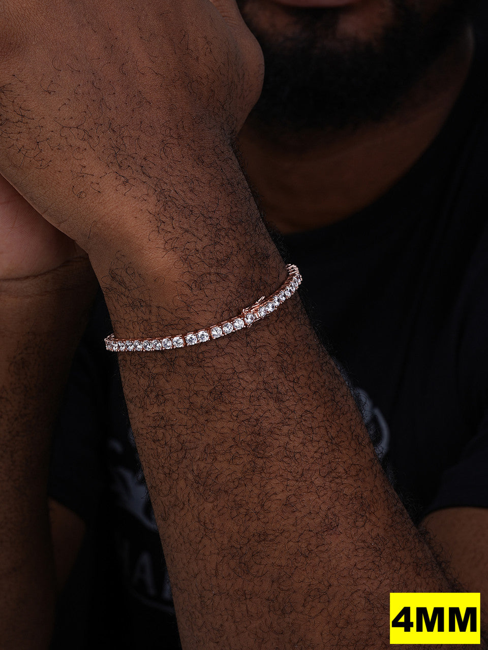 MOISSANITE #1 BESTSELLER Tennis Bracelet Iced Out - 14k Gold Vermeil, Rose Gold Vermeil Or 925 Silver - 3mm-7mm - 6-9"