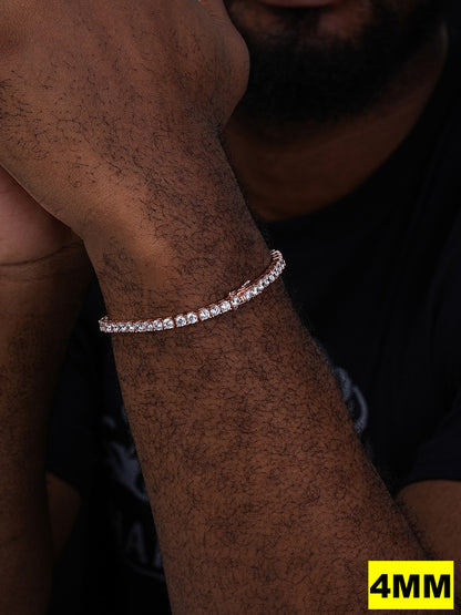 MOISSANITE #1 BESTSELLER Tennis Bracelet Iced Out - 14k Gold Vermeil, Rose Gold Vermeil Or 925 Silver - 3mm-7mm - 6-9"