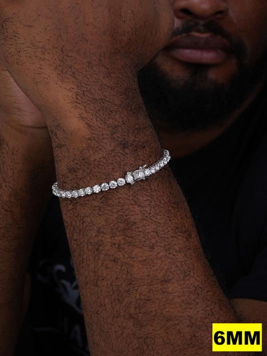 #1 BESTSELLER Tennis Bracelet Iced Out CZ Stones - 14k Gold Vermeil Or 925 Silver - 3mm-7mm - 6-9"