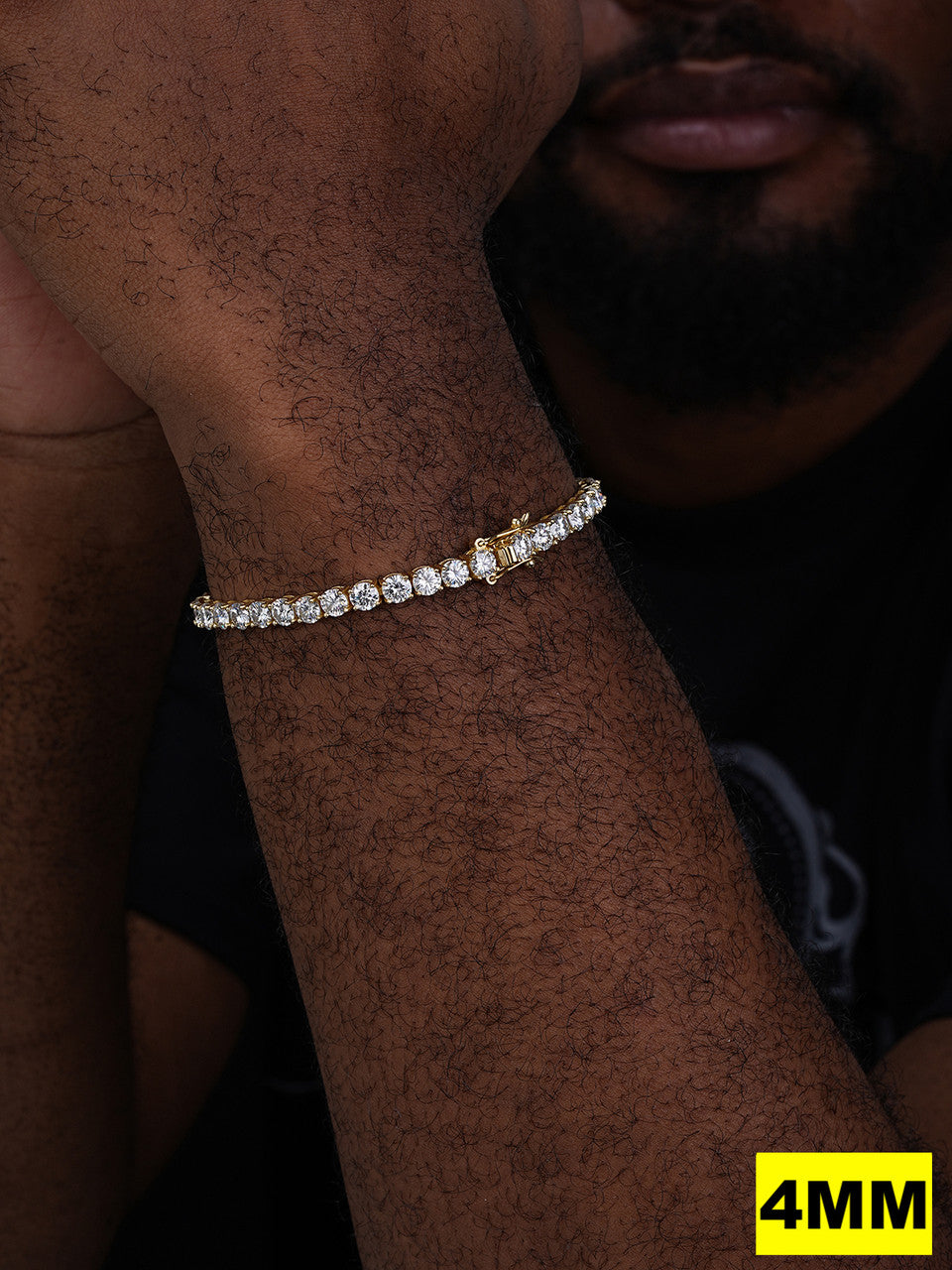 MOISSANITE #1 BESTSELLER Tennis Bracelet Iced Out - 14k Gold Vermeil, Rose Gold Vermeil Or 925 Silver - 3mm-7mm - 6-9"