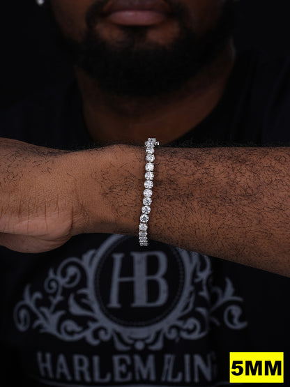 MOISSANITE #1 BESTSELLER Tennis Bracelet Iced Out - 14k Gold Vermeil, Rose Gold Vermeil Or 925 Silver - 3mm-7mm - 6-9"