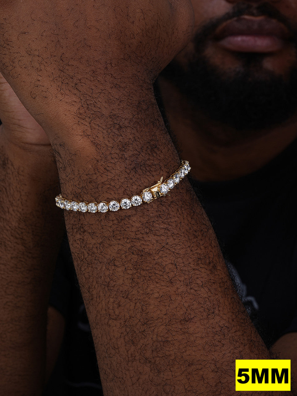 MOISSANITE #1 BESTSELLER Tennis Bracelet Iced Out - 14k Gold Vermeil, Rose Gold Vermeil Or 925 Silver - 3mm-7mm - 6-9"