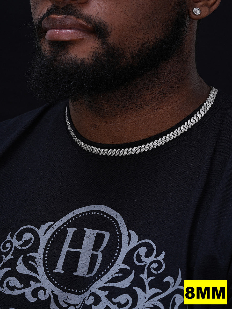 MOISSANITE #1 Bestseller Miami Cuban Link Prong Chain Necklace Iced Out - 925 Silver - 8mm-20mm - 16-30"