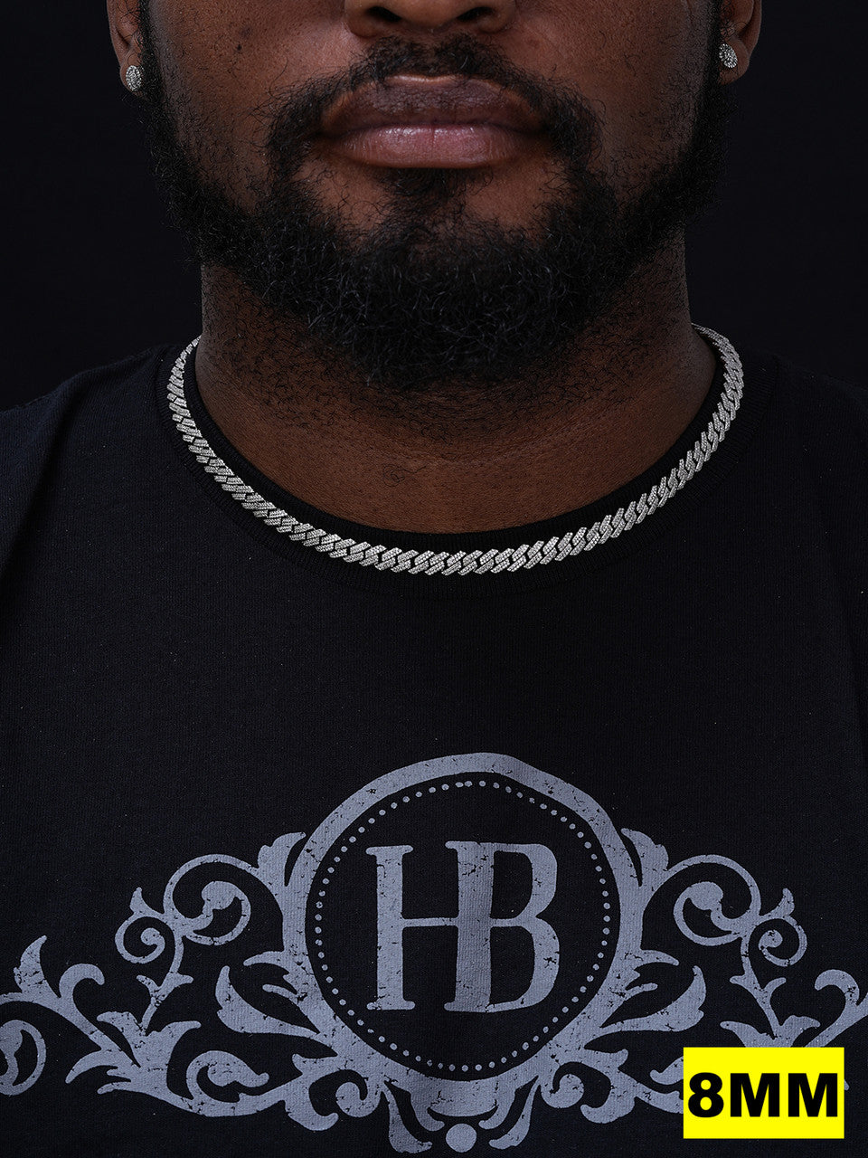 MOISSANITE #1 Bestseller Miami Cuban Link Prong Chain Necklace Iced Out - 925 Silver - 8mm-20mm - 16-30"