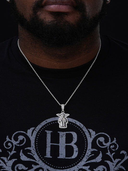 MOISSANITE Baby Yoda Star Wars Pendant - 14k Gold Vermeil Or 925 Silver - Small 1.25"