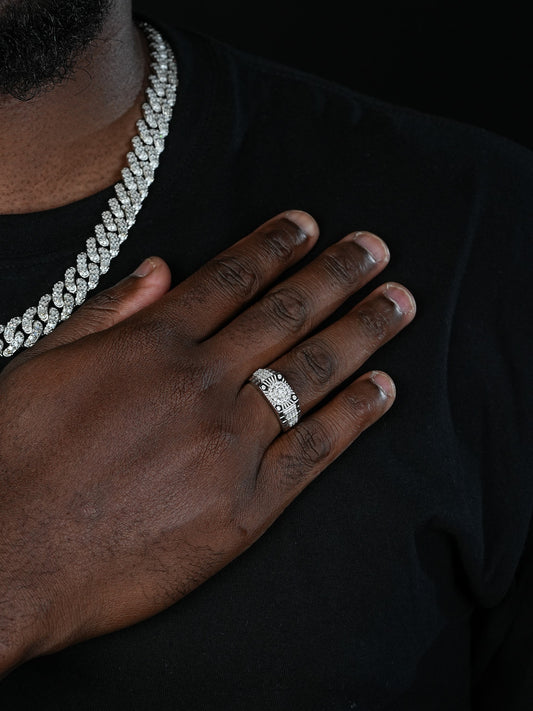 MOISSANITE Diamond Tester Challenge Star Ring - 925 Silver