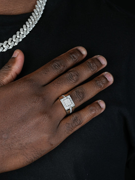 East Side Ring - 14k Gold Vermeil 925 Silver - CZ Stones