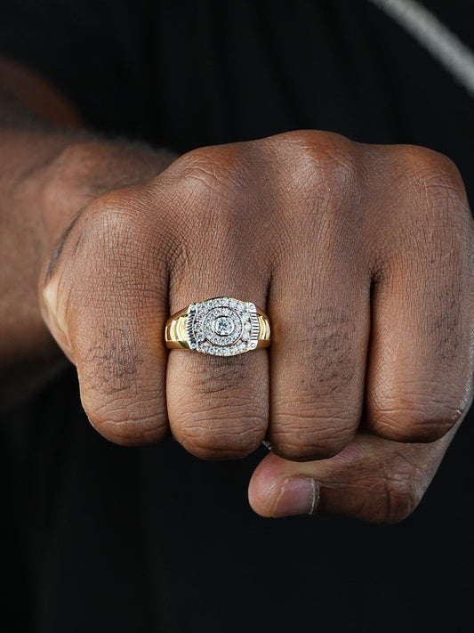 Eddie's Design #24 Ring - 14k Gold Vermeil 925 Silver - CZ Stones