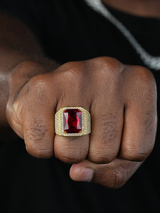 Royal Family Ring - 14k Gold Vermeil 925 Silver - CZ Stones