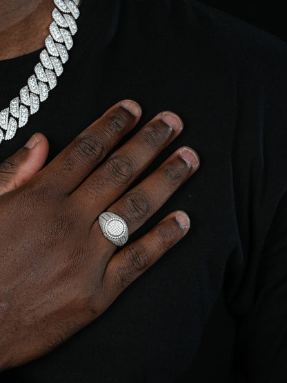 MOISSANITE Always Fresh Iced Out Ring - 925 Silver