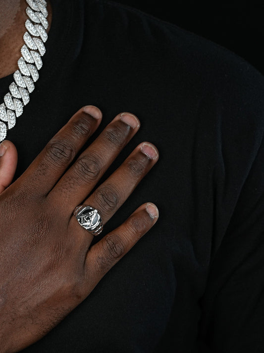 MOISSANITE Masonic Truth Ring - 925 Silver