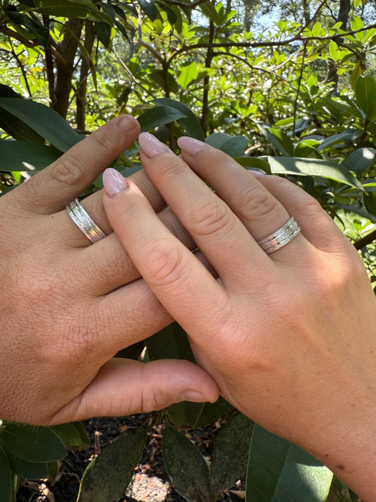 Solid 925 Sterling Silver Plain Wedding Band Ring 6mm Mens Ladies Brushed Finish Imported from eBay HarlemBling
