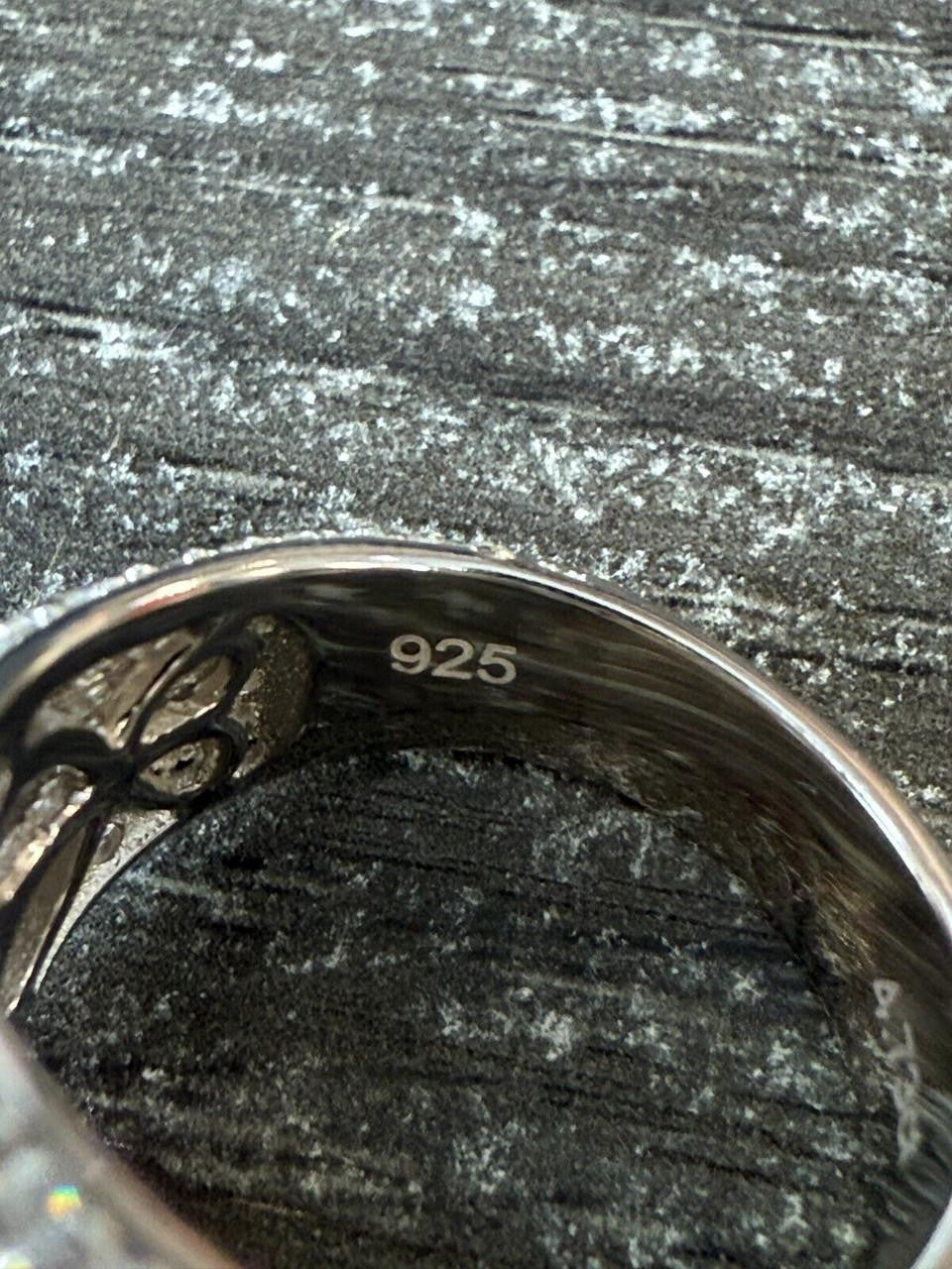 HarlemBling 4.68ct Real DIAMOND Round Cluster Iced Out Ring - 925 Silver