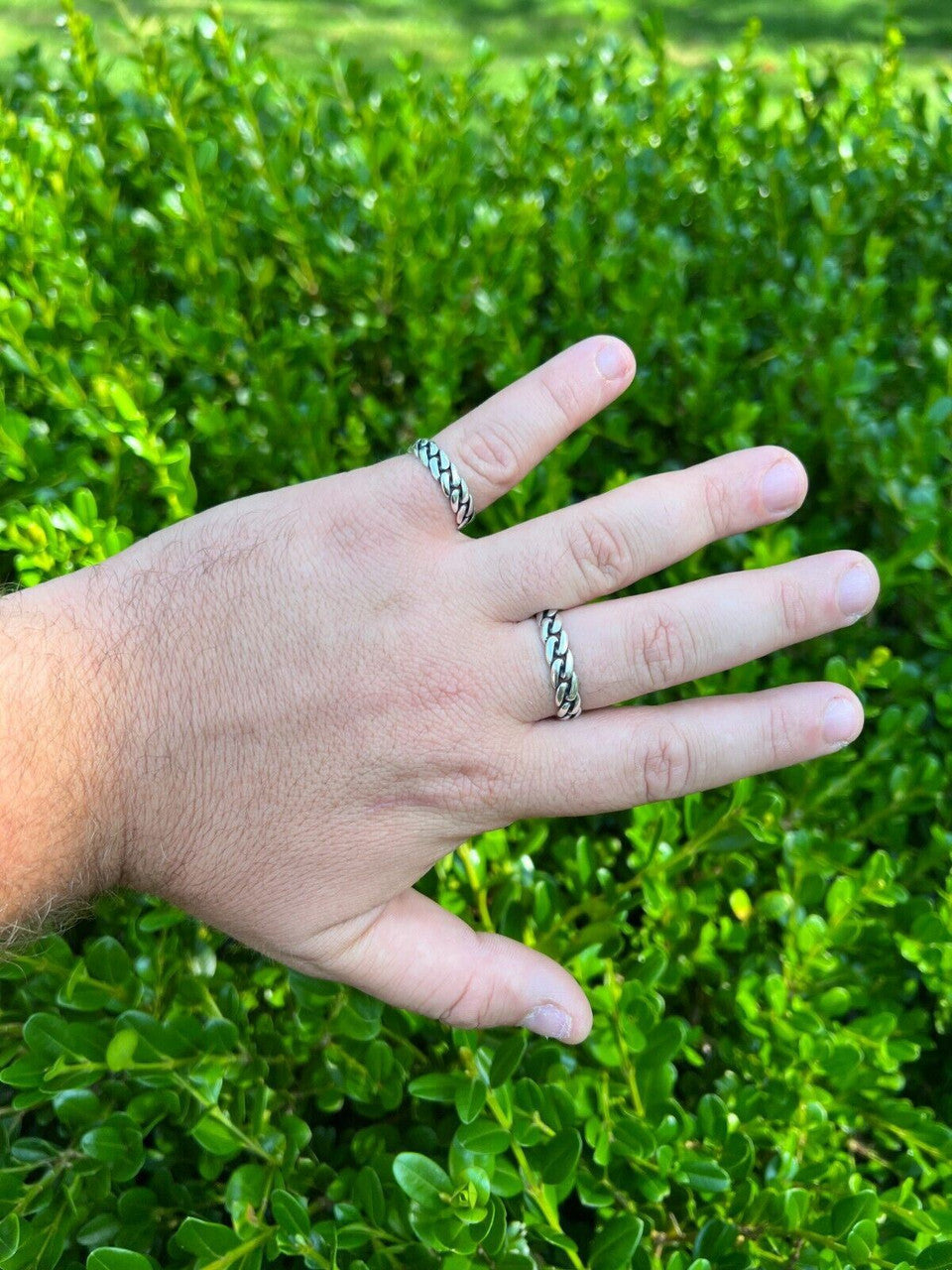 HarlemBling 6mm Miami Cuban Wedding Band Ring - Real Solid 925 Sterling Silver - Mens Ladies