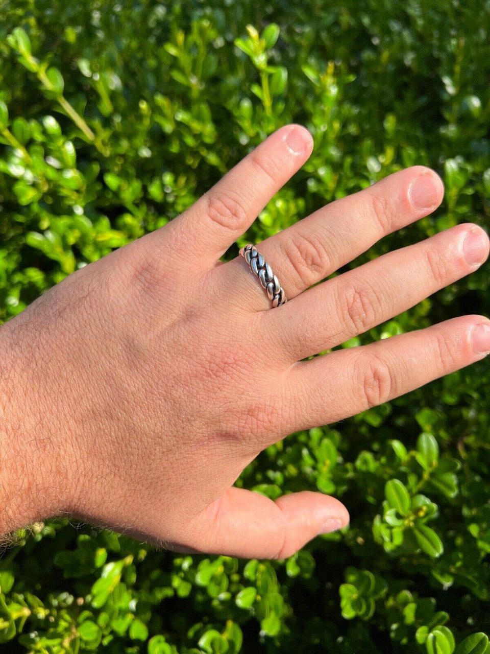 HarlemBling 6mm Miami Cuban Wedding Band Ring - Real Solid 925 Sterling Silver - Mens Ladies