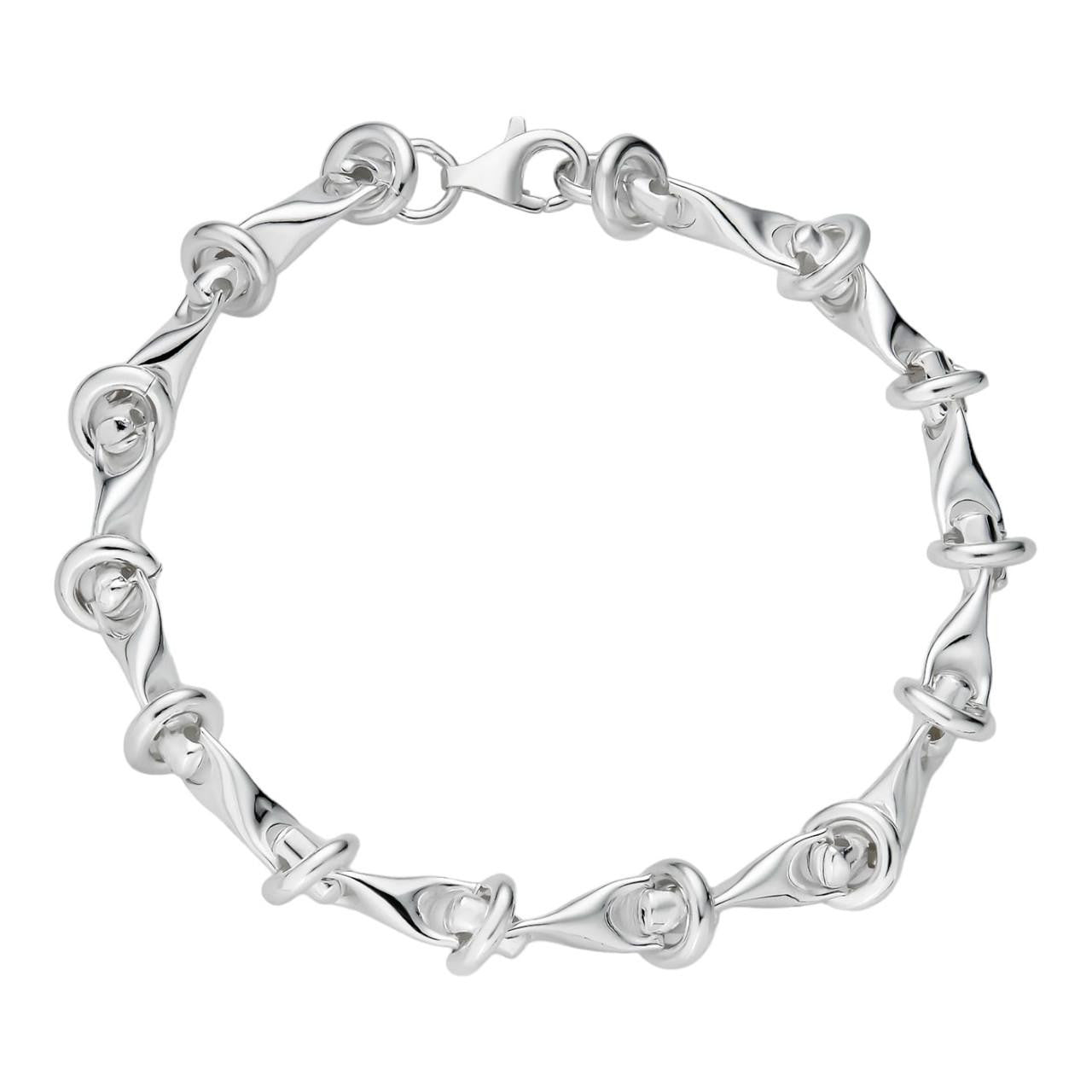 HarlemBling "Barbed Wire" Custom Bracelet - 925 Sterling Silver - 7"-9" - 8mm