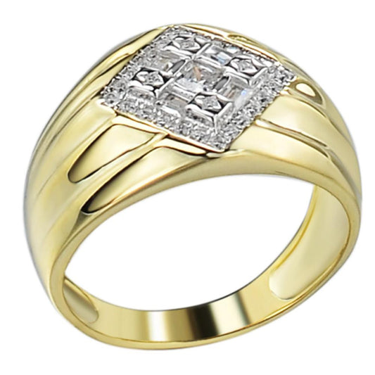 HarlemBling Basquiat Ring - 14k Gold Vermeil 925 Silver - CZ Stones
