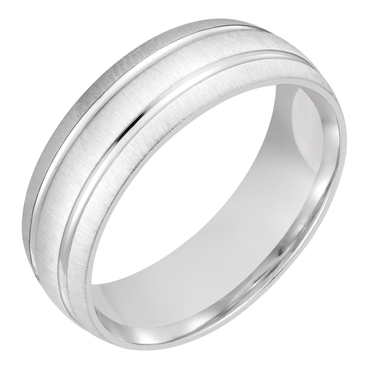 HarlemBling Classic Plain Wedding Band Ring - 925 Silver
