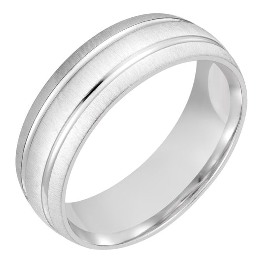 HarlemBling Classic Plain Wedding Band Ring - 925 Silver