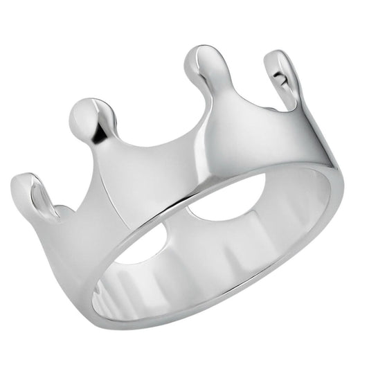 HarlemBling King/Queen Crown Ring - 925 Silver - Plain