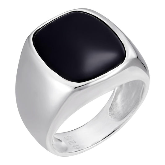 HarlemBling Lost City Of Atlantis Ring - 925 Silver - Black Onyx Stone