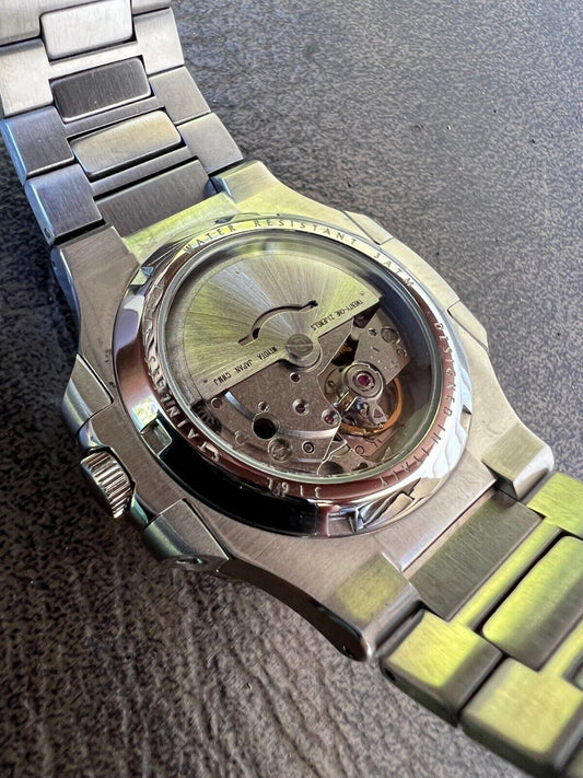 HarlemBling Mens Real Stainless Steel Iced 2ct Moissanite Watch Pass Diamond Test Red Face