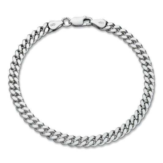 HarlemBling Miami Cuban Link Bracelet Lobster Clasp - 925 Sterling Silver - 6.5"-9" - 4mm-12mm
