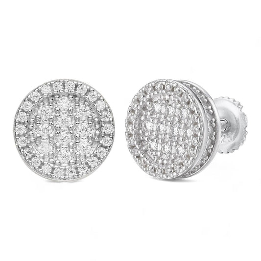 HarlemBling MOISSANITE Hip Hop Dream Earrings - 925 Silver - 10.5mm