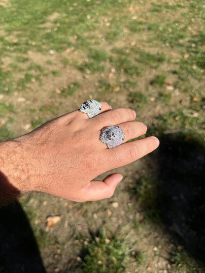 HarlemBling MOISSANITE Lion Hip Hop Ring - 925 Silver