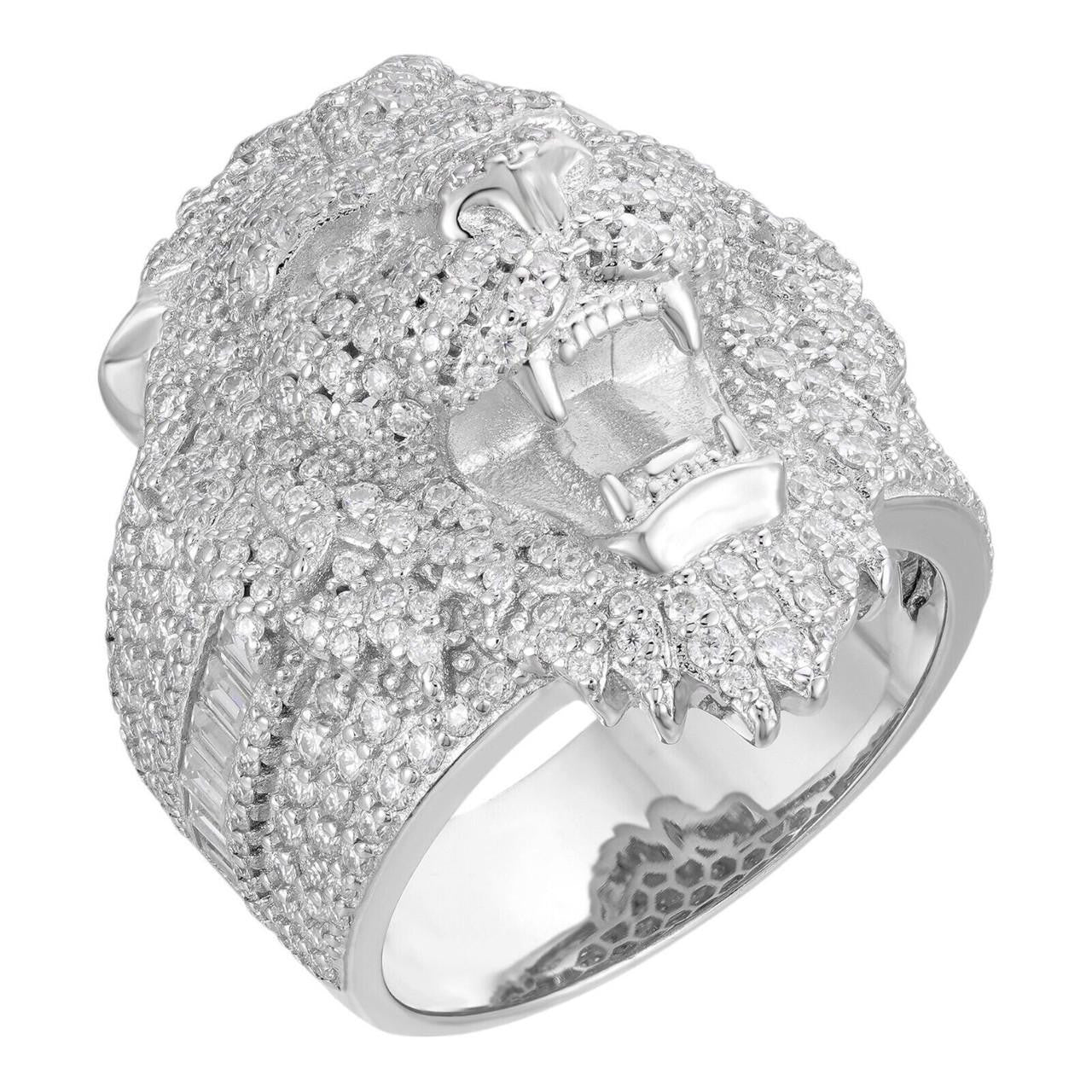 HarlemBling MOISSANITE Lion Hip Hop Ring - 925 Silver