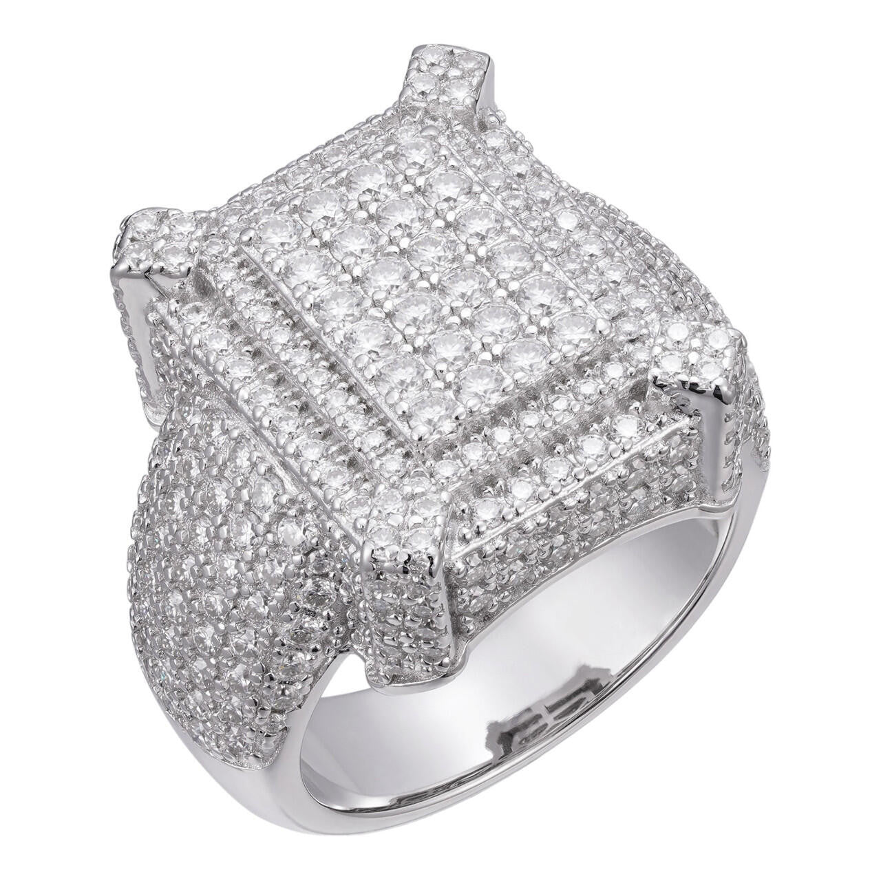 HarlemBling MOISSANITE Lit Legend Iced Out Ring - 925 Silver