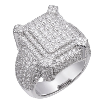HarlemBling MOISSANITE Lit Legend Iced Out Ring - 925 Silver