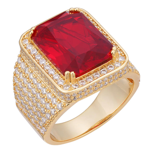 HarlemBling MOISSANITE Royal Family Ring - 14k Gold Vermeil 925 Silver