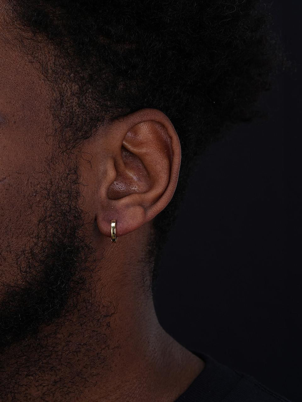 HarlemBling Plain Small Huggie Hoop Earrings - 14k Gold Vermeil 925 Silver - 12.5mm