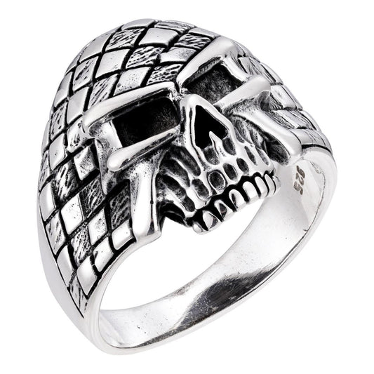 HarlemBling Punisher Ring - 925 Silver Oxidized - Plain
