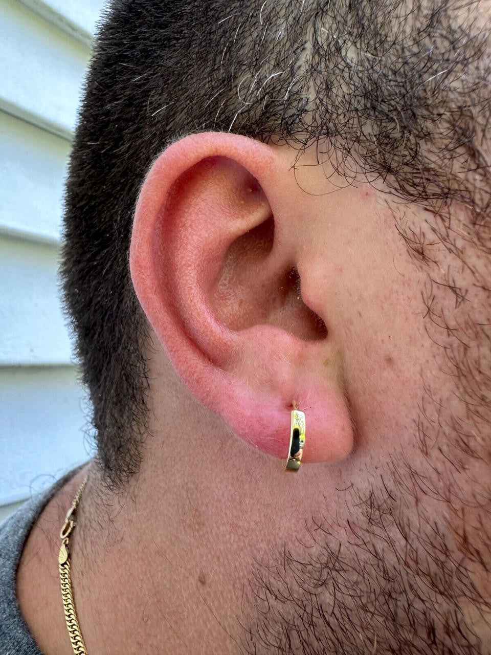 HarlemBling Real 14k Gold Vermeil 925 Silver Hoops Mens Ladies Small Huggie Earrings 12mm