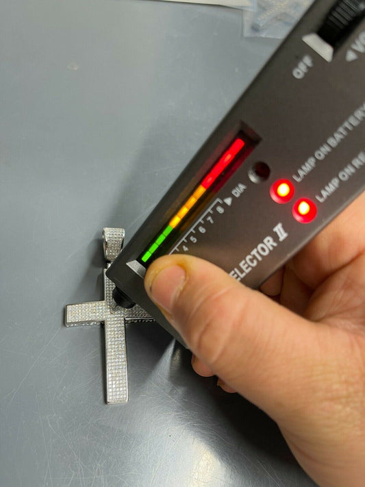 HarlemBling Real 925 Silver Large Iced Cross Pendant 2.5CT MOISSANITE Passes Diamond Tester