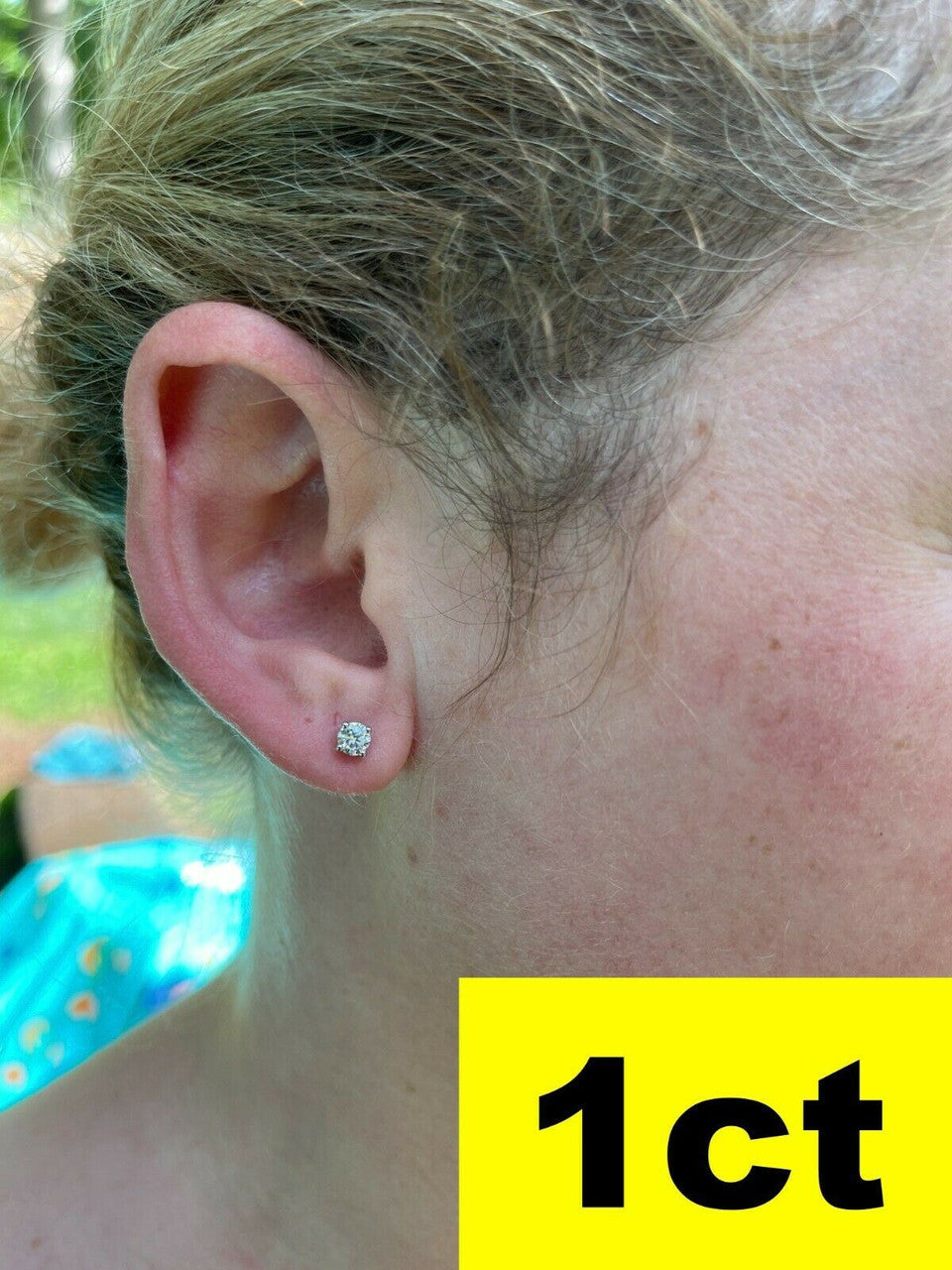 HarlemBling Real Moissanite Stud Earrings, Mens and Ladies, All Sizes 0.2-2ct