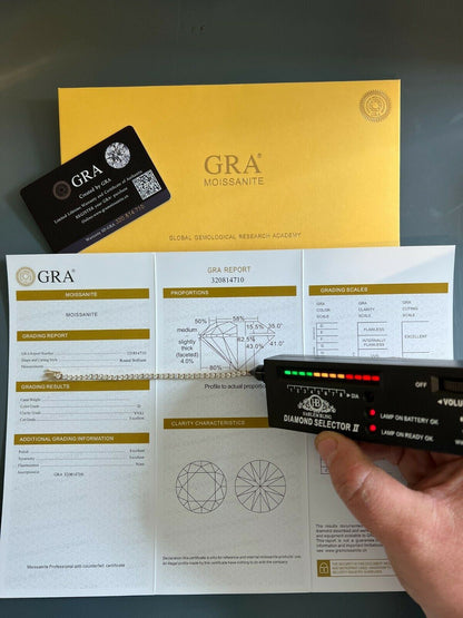 HarlemBling Real Solid 10k Gold 3mm Moissanite Tennis Chain Bracelet - Passes Diamond Tester