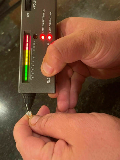 HarlemBling Solid 14k Yellow Gold Real Moissanite Stud Earrings Pass Diamond Tester 0.2-8ct