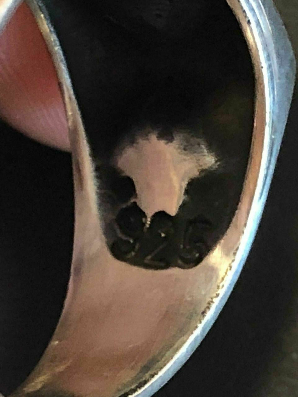 HarlemBling Solid 925 Sterling Silver Men Ace Of Spades Ring Lucky Poker Card Hand Size 7-13