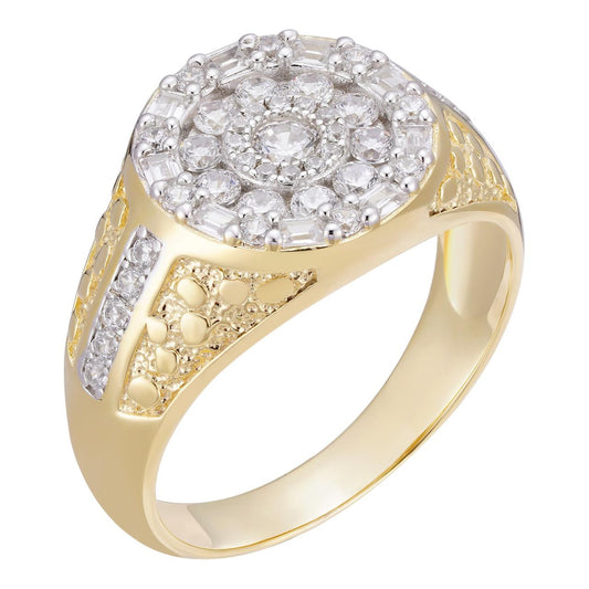 HarlemBling Tokyo Ring - 14k Gold Vermeil 925 Silver - CZ Stones