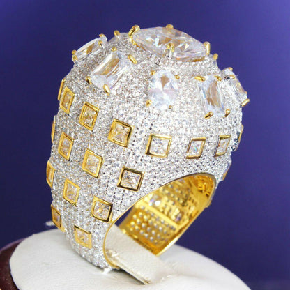 Hip Hop Custom Made Iced Hip Hop Out Pendant Ring Necklace Any Logo Or Design Jewelry