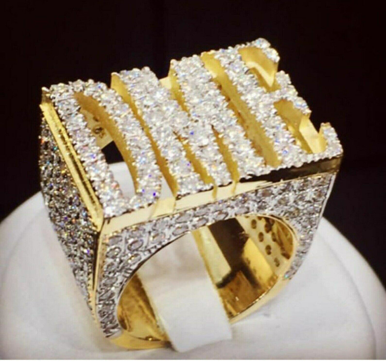 Hip Hop Custom Made Iced Hip Hop Out Pendant Ring Necklace Any Logo Or Design Jewelry