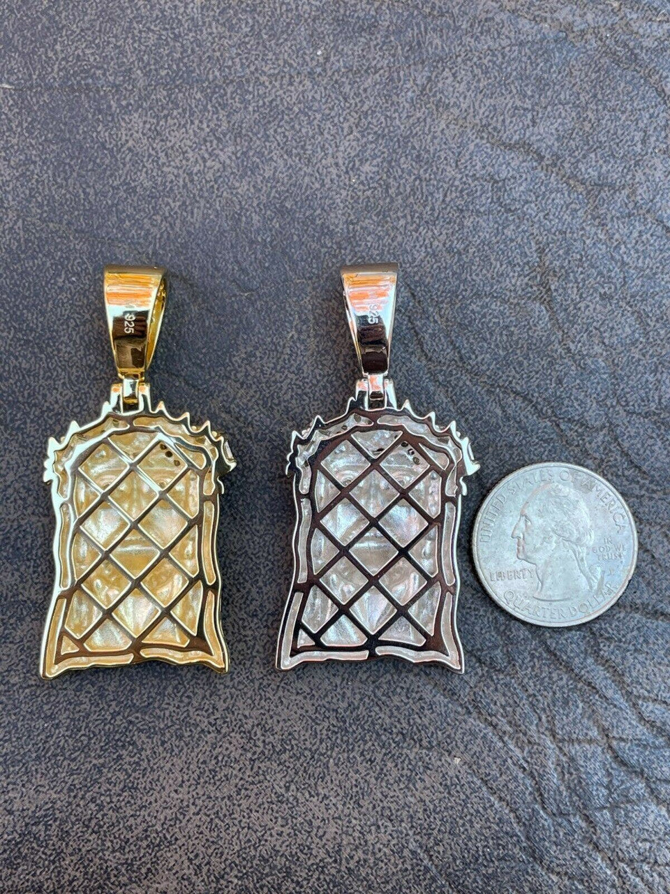 Hip Hop Iced MOISSANITE Real Silver Gold Jesus Piece Pendant Necklace Men HipHop Jewelry