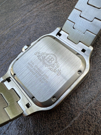 Hip Hop Real Mens 16ct VVS MOISSANITE Watch Iced Automatic Movement Hip Hop Bust Down