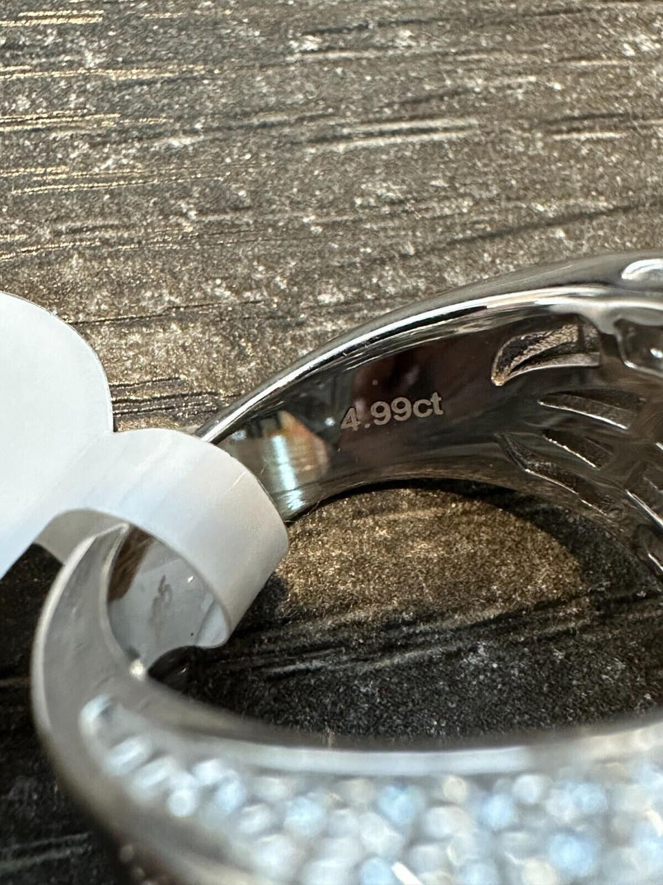 Italiano Silver, Inc. 4.99ct Real Diamond Hip Hop Real Natural 925 Silver Iced Star Ring Size 6-13