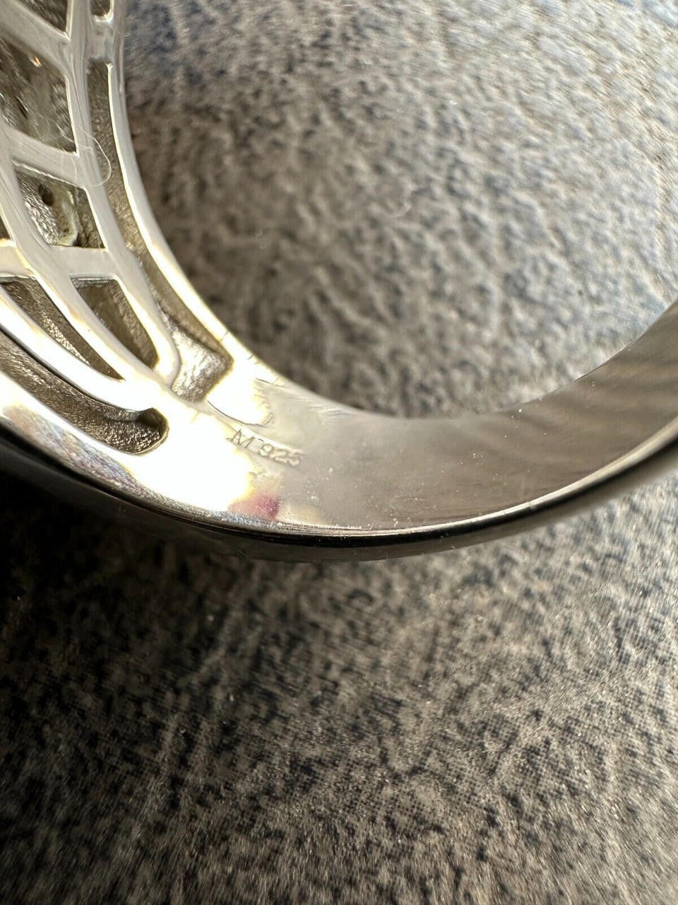 Italiano Silver, Inc. MOISSANITE Real 925 Silver Iced Baguette Star Ring MOISSANITE Pass Diamond Test